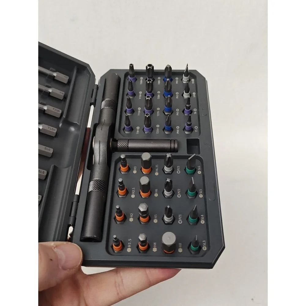 New 42 in 1 Magnetic Screwdriver Set Ratchet Screwdriver Set Case Multi Bit NIB‎